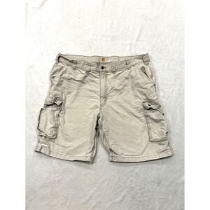 Carhartt Mens Relaxed Fit Cargo Shorts Tan Khaki‎ Cotton Canvas Size 44